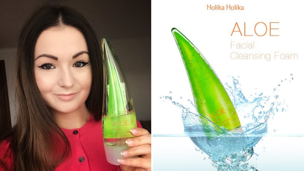 Holika holika cleansing foam. Holika Aloe. Пенка алоэ Холика. Aloe facial Cleansing Foam. Холика Холика пенка для умывания алоэ.