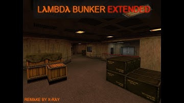 Half-Life 1: in the Area of Lambda Bunker (map) lonely