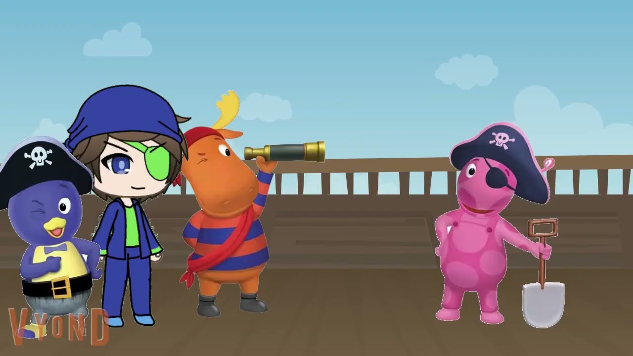 justin and the backyardigans: s1 ep 1: pirate treasure: part 3 - YouTube