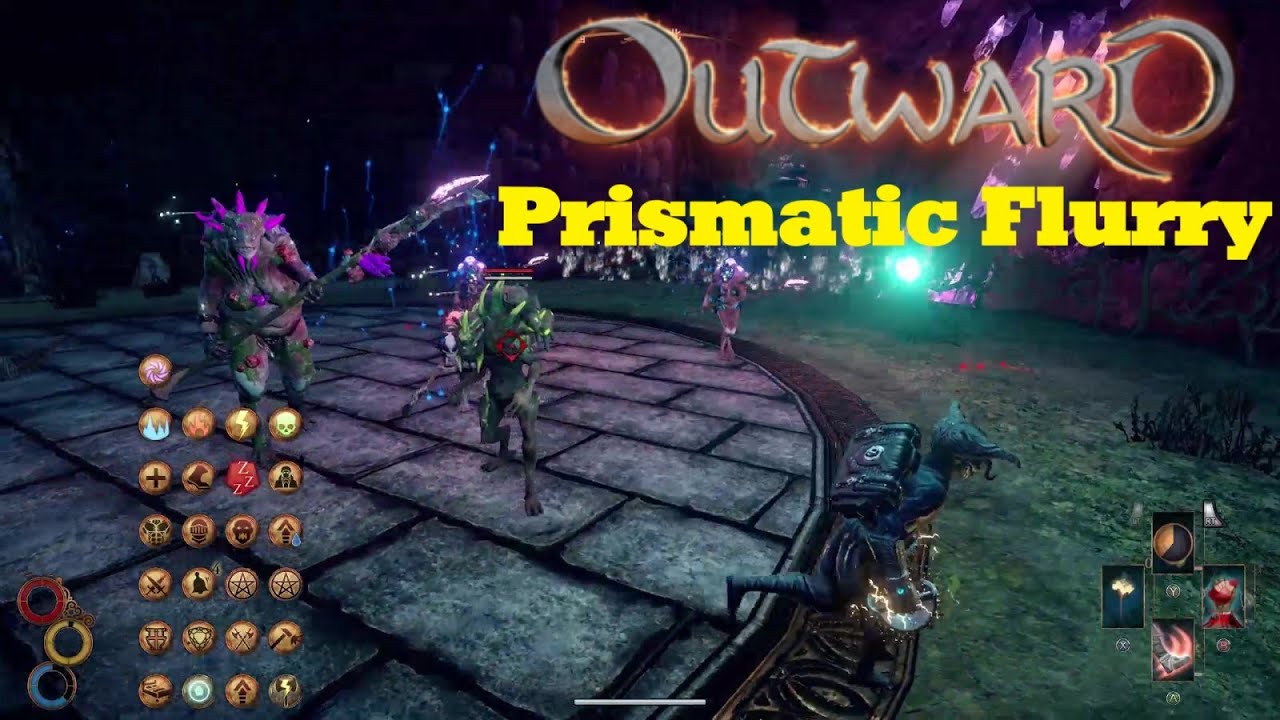 【Outward】物质世界 Elemental Prismatic Flurry Vs Troglodyte Queen (1Min 4Sec)