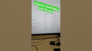 Integrate DataTables with Drupal @DrupalAssociation #drupal