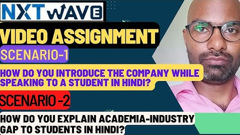 Nxtwave Video assignment Hindi।। NxtWave Video assignment kaise karne।।#nxtwave #nxtwavevideo