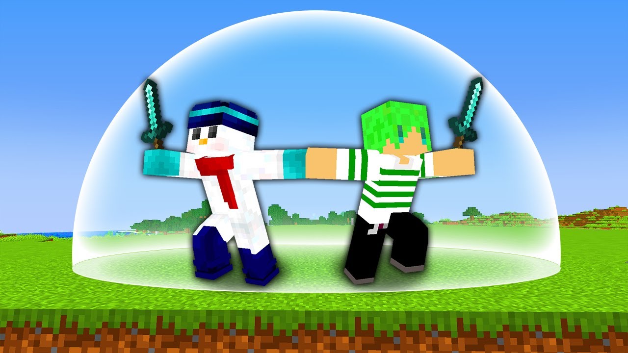 マイクラ】1週間「バリアから出たら死ぬ」世界でサバイバル生活して