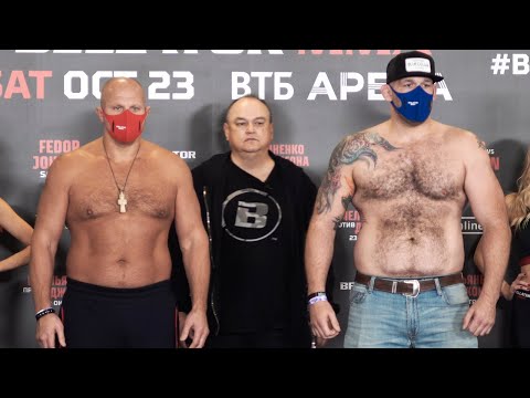 Емельяненко меньше на 14 кг  Битвы взглядов перед Bellator 269  Нурмагомедов, Минаков, Токов