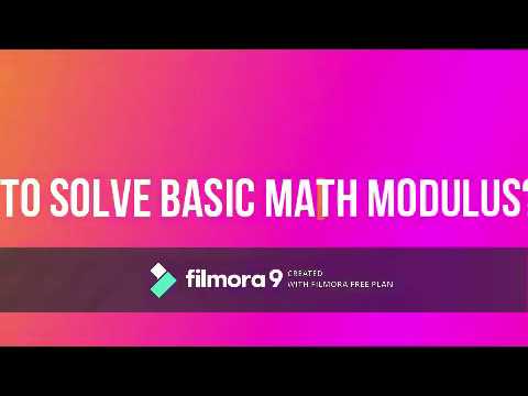 How To Solve Basic Math Modulus ? - YouTube