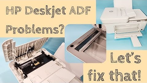 Fixing ADF Problems on HP Deskjet 4155e Printer Document Feeder Mispick, Crooked or Vertical Lines