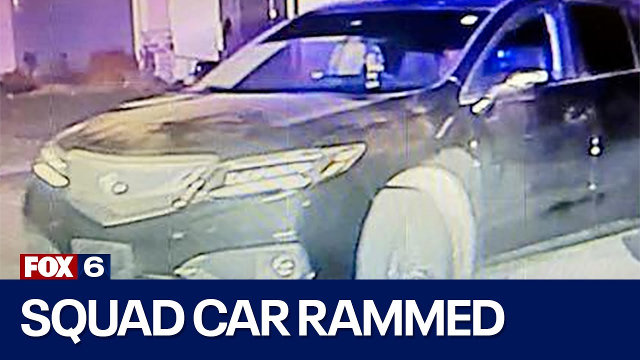 Police squad car rammed, driver wanted after chase | FOX6 News ...