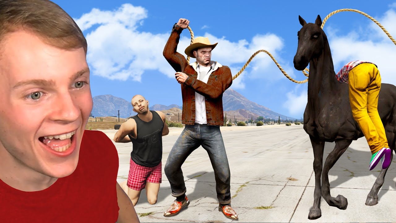 GTA 5 PLAYING as a COWBOY! YouTube