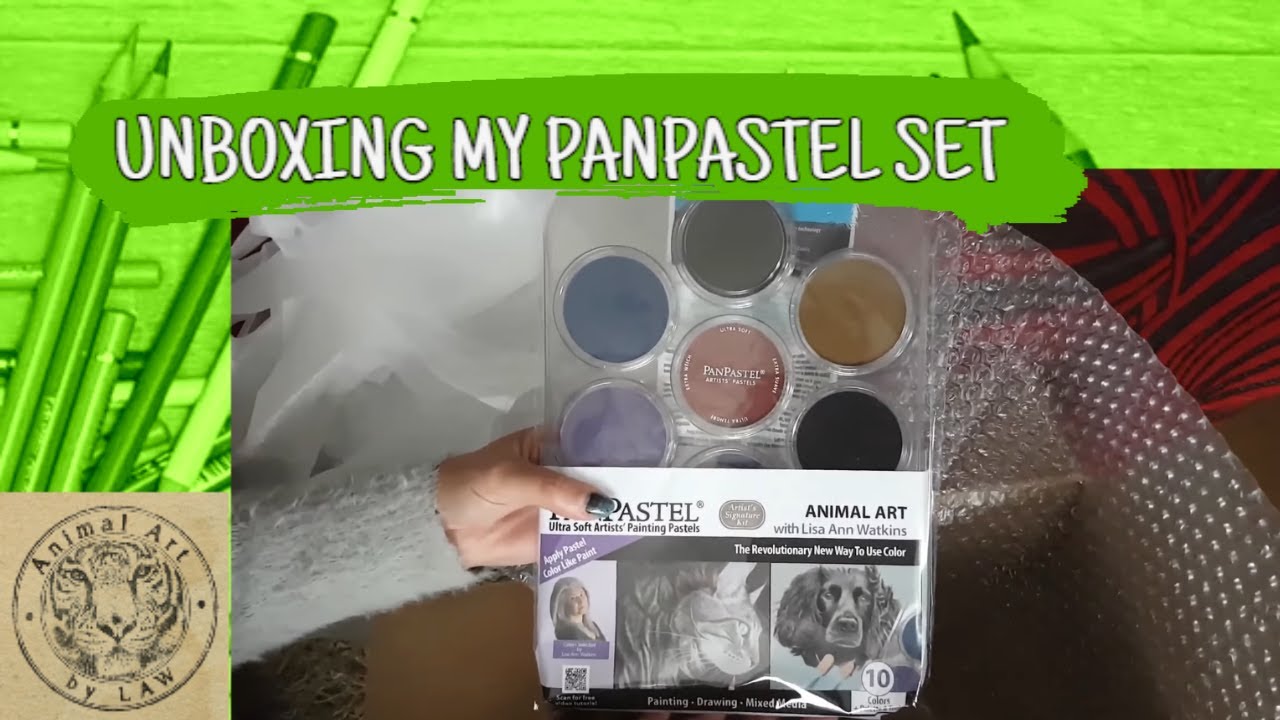 colored pencil tutorial Unboxing my Artists Signature Animal Art set of PanPastels