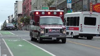 San Francisco Fire Dept. Medic 27 Responding - CODE 3