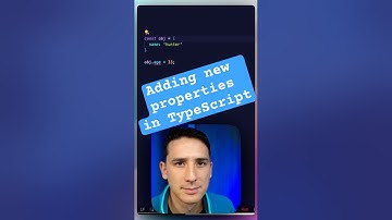 Adding properties to an object in TypeScript #typescript #tutorial #coding #programming