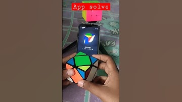 skewb cube solve with app amazing trick || how to solve cube in app #shorts #cube @KingofCubers