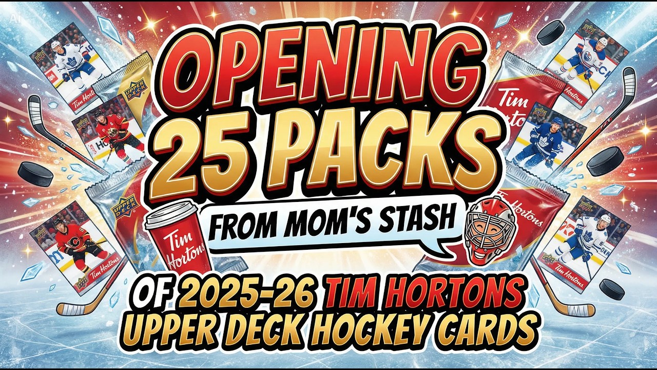 25 PACKS FROM MOM'S STASH 2025-26 TIM HORTONS UPPER DECK HOCKEY CARDS