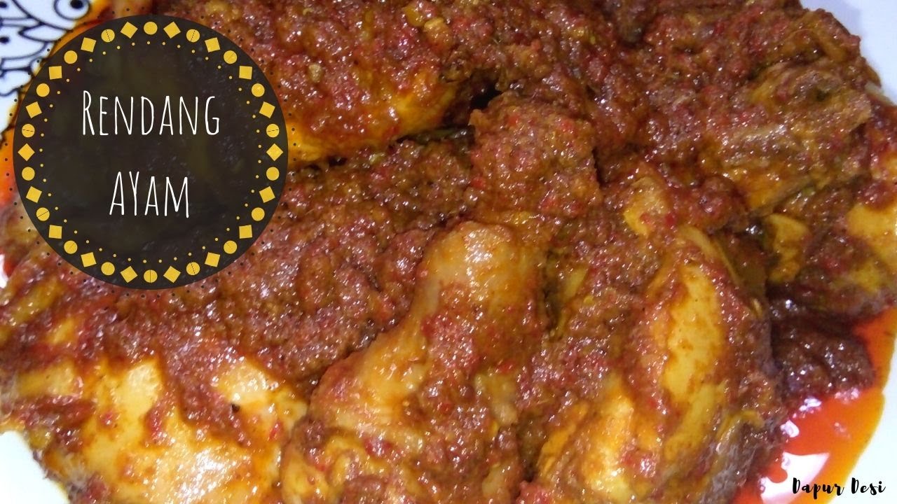 Resep Rendang Ayam Padang - Proses Masak 40 Menit - YouTube