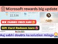 Microsoft rewards new update | December month new changes | Redeem gift cards in simple way''