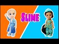 Slime Surprise! 🧡 Elsa &amp; Jasmine Toddler Dolls Make DIY Slime Fun!