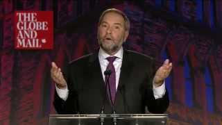 Thomas Mulcair at the Globe leaders' debate on the economy