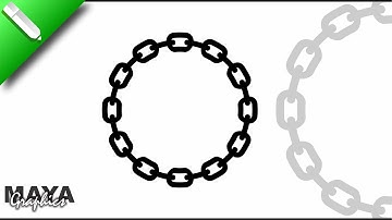 Logo For Unity | Chain Logo Design in Coreldraw | Chain Border Design | Maya Graphics #coreldraw