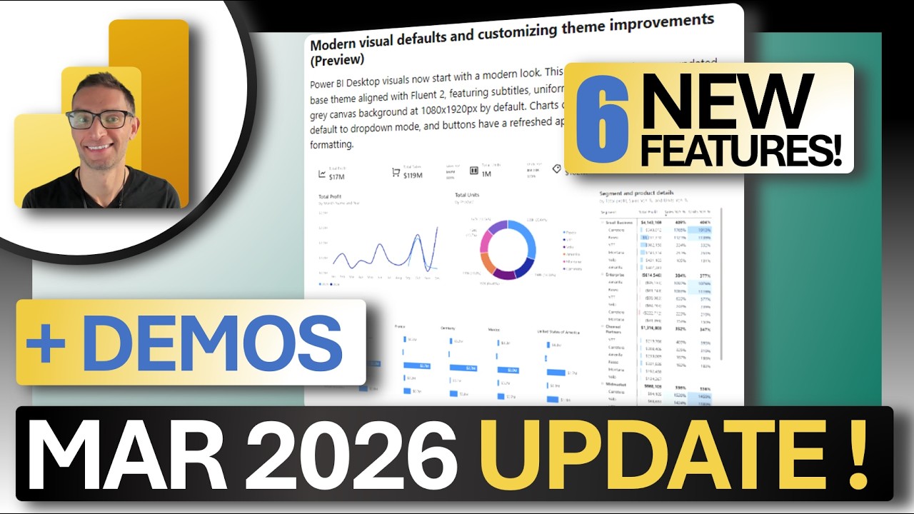 Power BI March 2026 Updates 🔥 6 Key Features (Fluent 2, Leader Lines ...