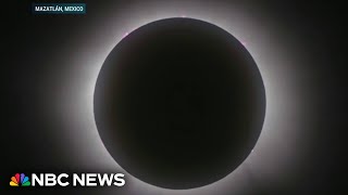Watch: Solar eclipse reaches totality in Mazatlán, Mexico