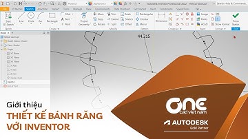 OneCAD | Thiết kế bánh răng nghiêng với Inventor