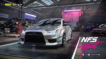 Need For Speed Heat Gameplay | Mitsubishi Lancer Evolution X | Circuit Race PROBLEM CHILD
