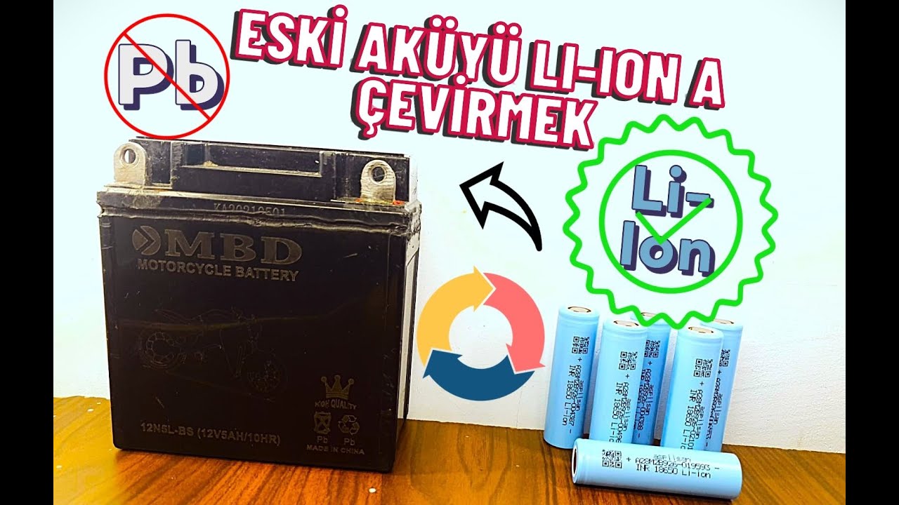 Eski Motosiklet Aküsünü Lityum İyona Çevirdik! Lityum Akünün Avantajları Neler?