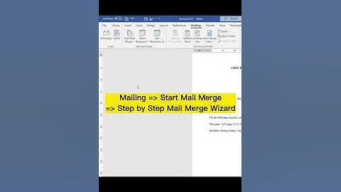 Tạo hàng loạt thư mời | Main Merge