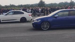 Ponikve streetrace Bmw 340i vs Golf 7R