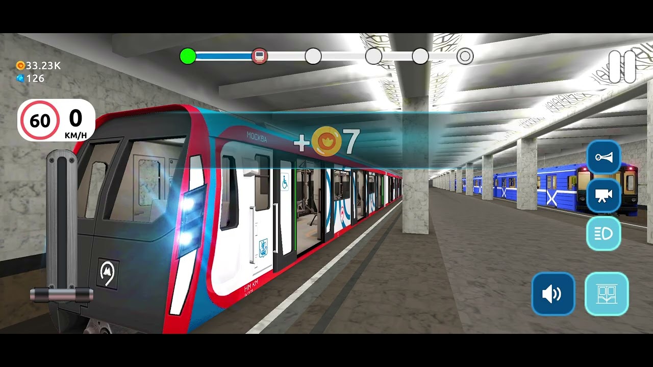 [遊戲實況]-Subway Train Simulator地鐵模擬駕駛遊戲-莫斯科地鐵Route 2路線[6]