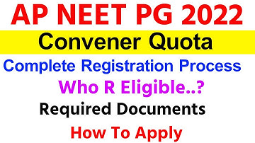 AP NEET PG 2022 Complete Registration Process | How To Register Ap Neet Pg 2022 #neetpg2022#neet2022