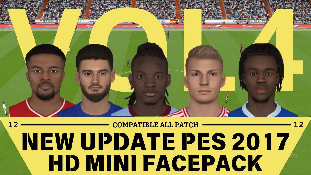 PES 2017 NEW HD FACEPACK COLLECTION V4 - YouTube