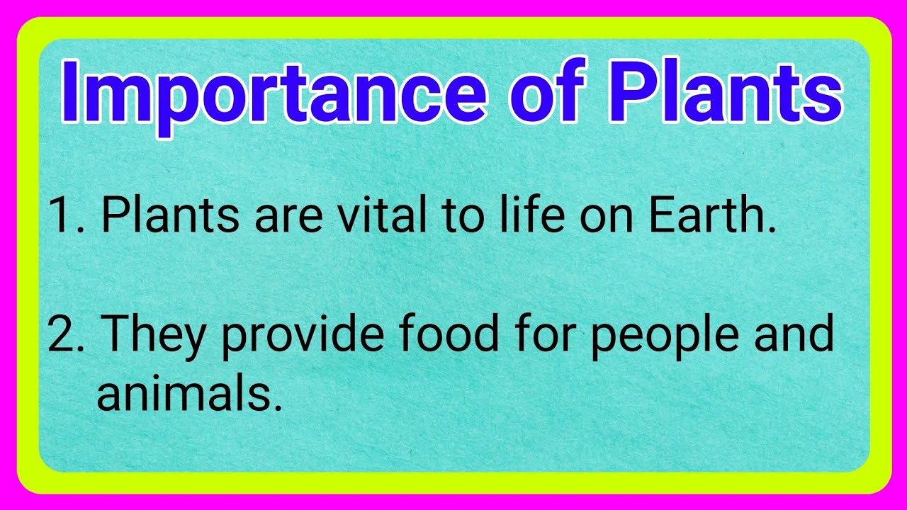 10 Lines on Importance of Plants, trees !! essay on Importance of