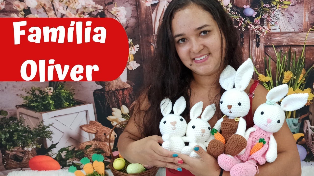 Coelhos Amigurumi / Familia Oliver Passo a passo