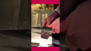 Mesmerizing ice carving technique #satisfying #bartools #tipsandtricks #shorts