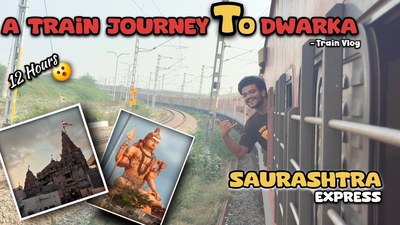 Train to Dwarka🙏|Travelled 12Hours in Train|| Dwarka and Nageshwar Telugu vlog|| Dwarka in telugu 
