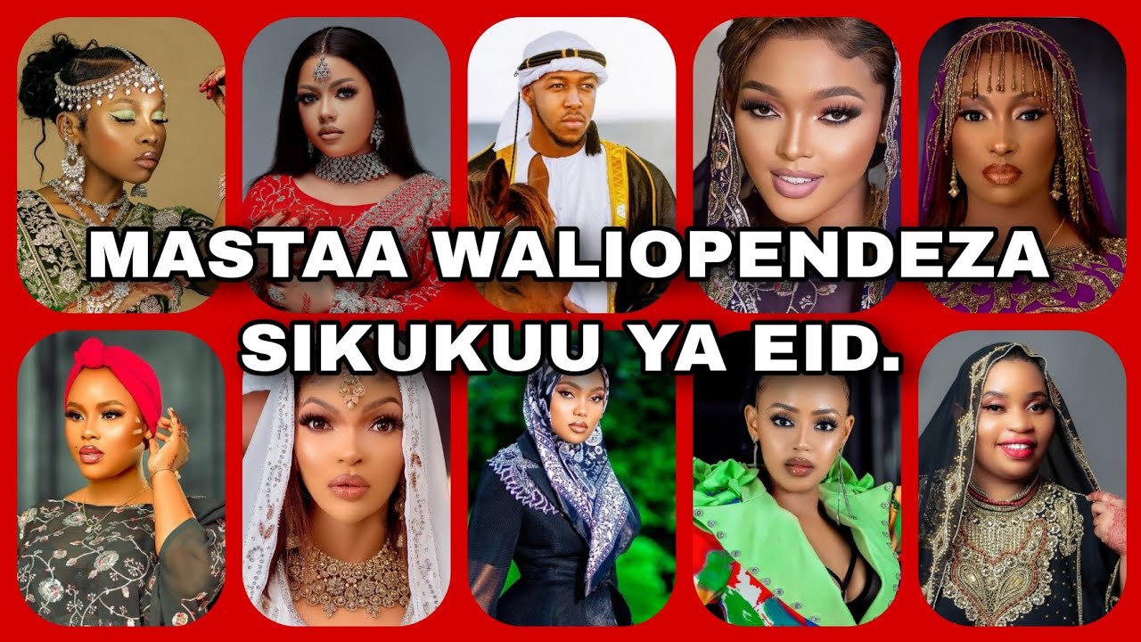 MASTAA WALIOPENDEZA KATIKA SIKUKUU YA EID..WENGINE WAMEVAA SARE NA WAMEJISITIRI