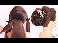 elegant juda hairstyle for ladies | hairstyle for saree | hairstyle for wedding