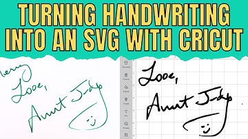 Uploading handwriting to Cricut Design Space