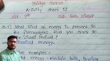Bridge course day 18 class 7 general science complete activity sheet solution for English medium