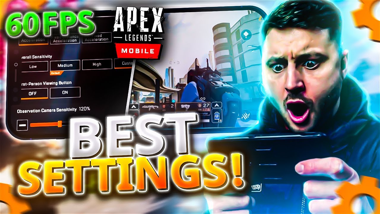 Apex Mobile BEST settings for NO LAG and BETTER AIM!! (60FPS) IOS
