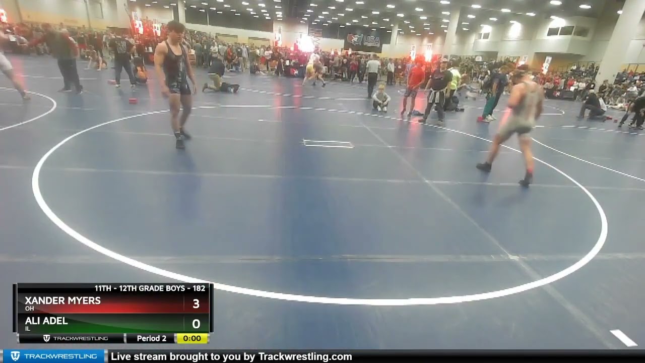 182 Lbs Cons. Round 3 - Xander Myers, OH Vs Ali Adel, IL 0d88
