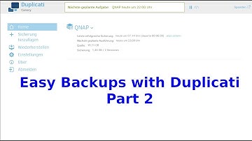 Easy Backups with Duplicati - Part 2 / Einfache Datensicherung mit Duplicati - Teil 2