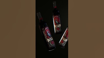 Вино  | 3D Product design and animation in blender #3danimation #blender #wine