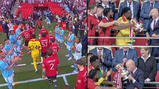 Man City Giving Man United A Guard Of Honour For Winning The FA Cup Final🔥