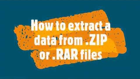 How to extract a Zip file or Rar file, Full Tutorial (2020)