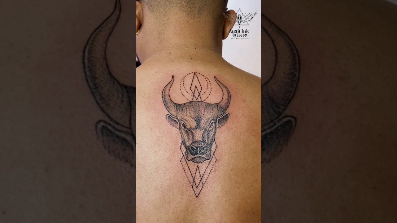 Free: Tribal bull tattoo - nohat.cc