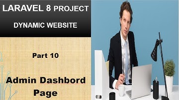 laravel 8 cms project part 10 | admin dashbord page in laravel 8 | laravel project dynamic site