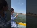 Flying Kite 🪁 from a Boat in the middle of River Ganga #varanasi #shorts #travelshorts #kashi