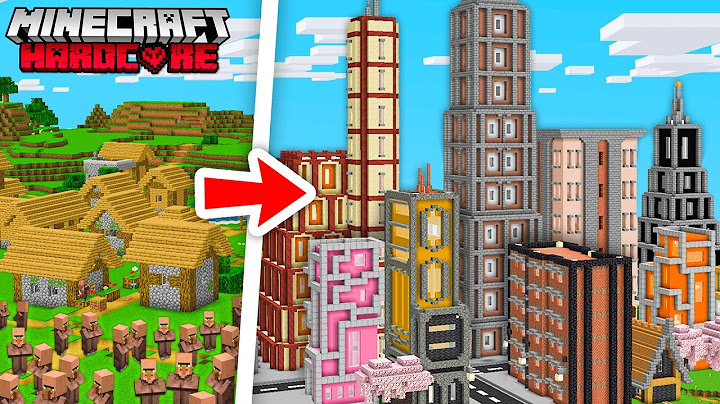 J'ai construit une VILLE ENTIÈRE sur Minecraft Hardcore..